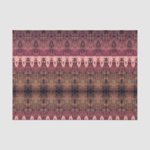Papel De Seda Patrón occidental tribal Cráneo de vaca rosada mar