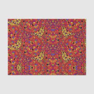 Papel De Seda Patrón orgánico colorido