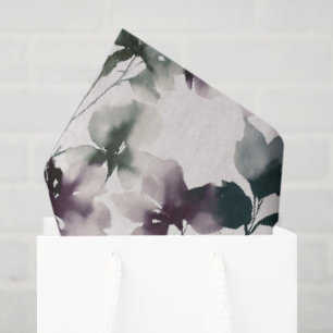 Papel De Seda patrón orgánico pictórico botánico y floral