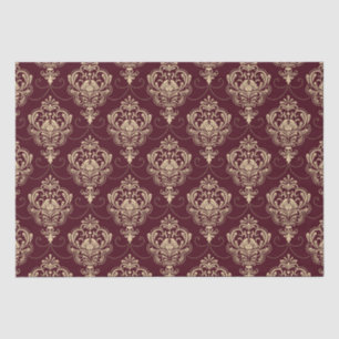 Papel De Seda Patrón ornamental de oro de Luxe Royal Damask Gold
