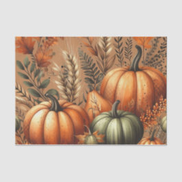 Papel De Seda Patrón otoño de acuarela de calabaza para otoño