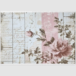 Papel De Seda Patrón París rosado