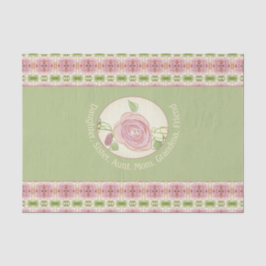 Papel De Seda Patrón Pastel rosa suave