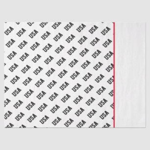 Papel De Seda Patrón Patriótico Estadounidense Dos Tones Diversi