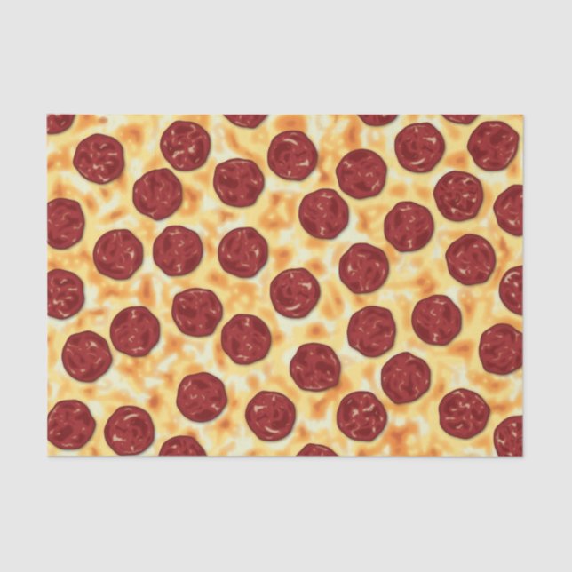 Papel De Seda Patrón Pepperoni Pizza (Anverso)