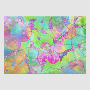 Papel De Seda Patrón Pintado A Mano Y Digitalmente Art. 41