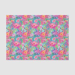 Papel De Seda Patrón Preppy Palm Beach Ocean Crabs