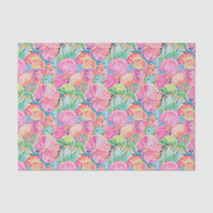 Papel De Seda Patrón Preppy Palm Beach Ocean Shell