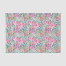 Papel De Seda Patrón Preppy Palm Beach Ocean Shell