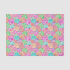 Papel De Seda Patrón Preppy Palm Beach Ocean Shell