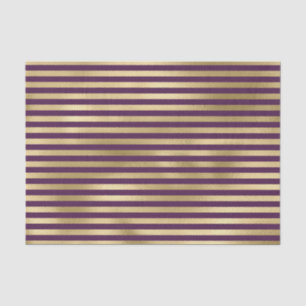 PAPEL DE SEDA PATRÓN PURPLE & GOLD STRIPE