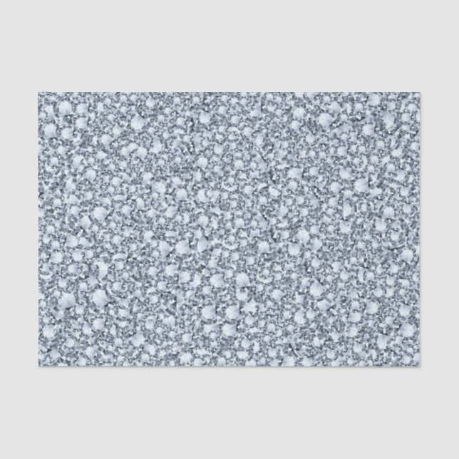 Papel De Seda Patrón Purpurina de diamantes (Anverso)