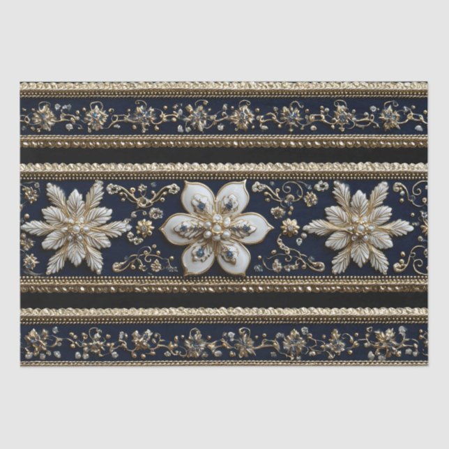 Papel De Seda Patrón resumen de navidades (Anverso)