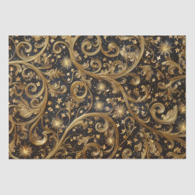 Papel De Seda Patrón resumen de navidades (Anverso)