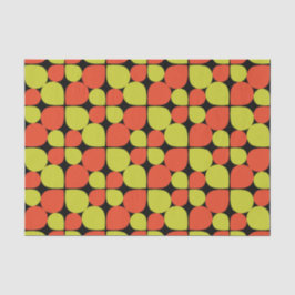 Papel De Seda Patrón retro de resumen floral