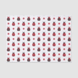 Papel De Seda Patrón rojo recortado