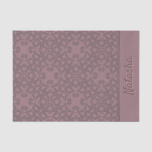 Papel De Seda Patrón Rosa de polvo personalizado