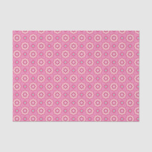 Papel De Seda Patrón rosa y floral