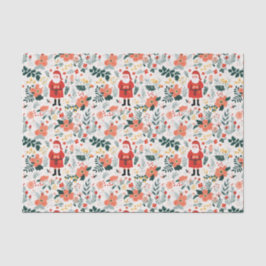 Papel De Seda Patrón Santa festivo