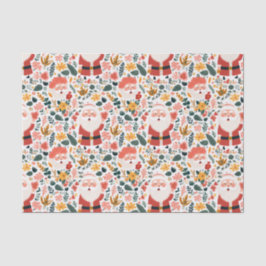 Papel De Seda Patrón Santa festivo