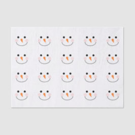 Papel De Seda Patrón sencillo de Cuadros Snowman