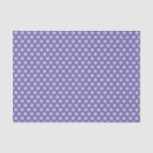 Papel De Seda Patrón simple de copo de nieve púrpura y blanco