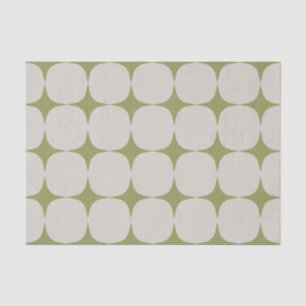 Papel De Seda Patrón simple de verde salvia moderno de mediados 