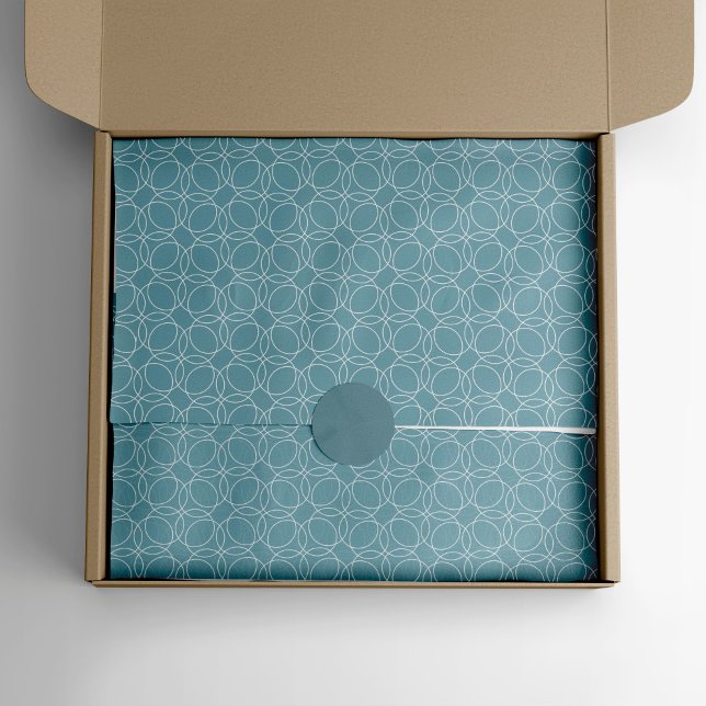 Papel De Seda Patrón simple moderno (grey blue tissue paper)