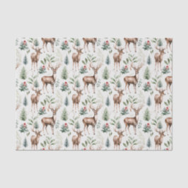 Papel De Seda Patrón sin costura de ciervos navidades