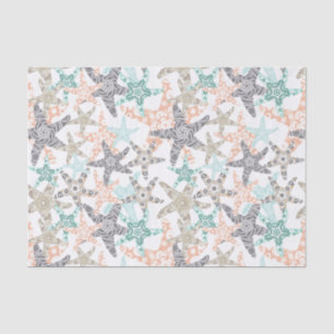 Papel De Seda Patrón sin foco Starfish