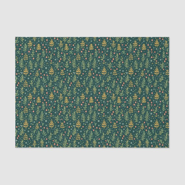 Papel De Seda Patrón sin soldadura de los navidades (Anverso)