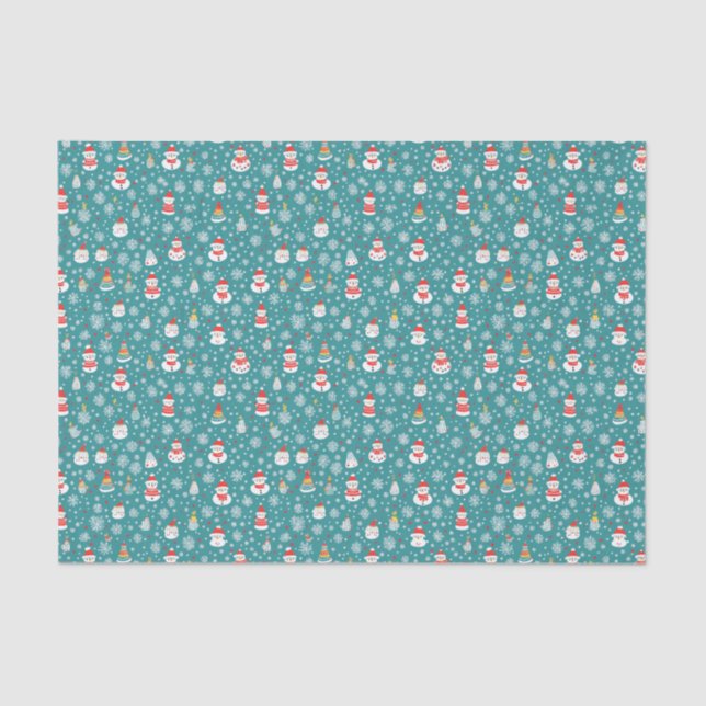 Papel De Seda Patrón sin soldadura de los navidades (Anverso)