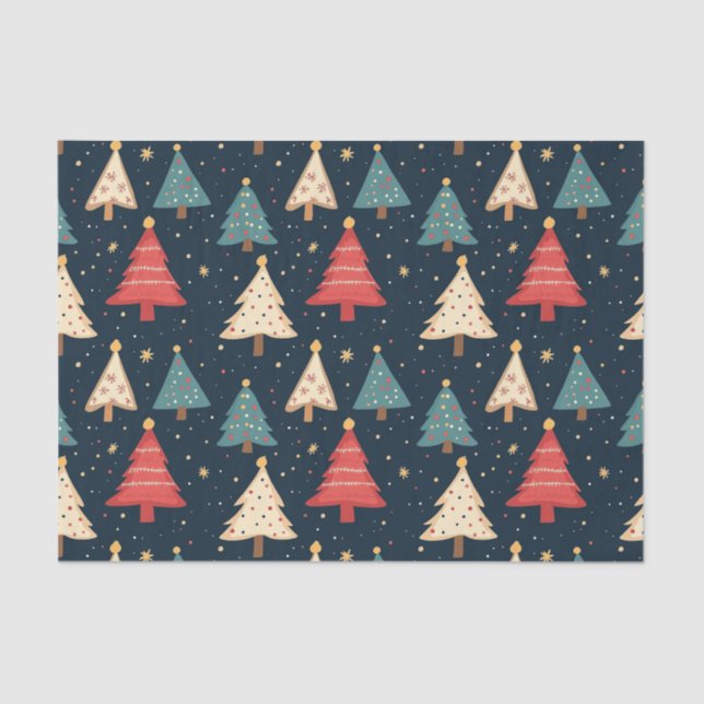 Papel De Seda Patrón sin soldadura de los navidades (Anverso)