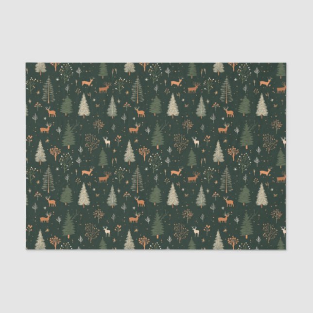 Papel De Seda Patrón sin soldadura de los navidades (Anverso)