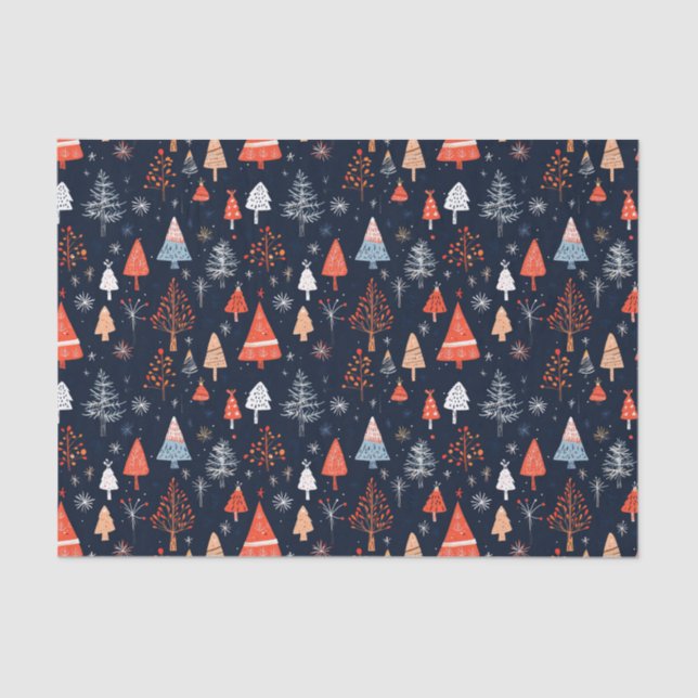 Papel De Seda Patrón sin soldadura de los navidades (Anverso)