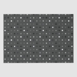 Papel De Seda Patrón sin soldadura de píxeles lúcidos y grises n