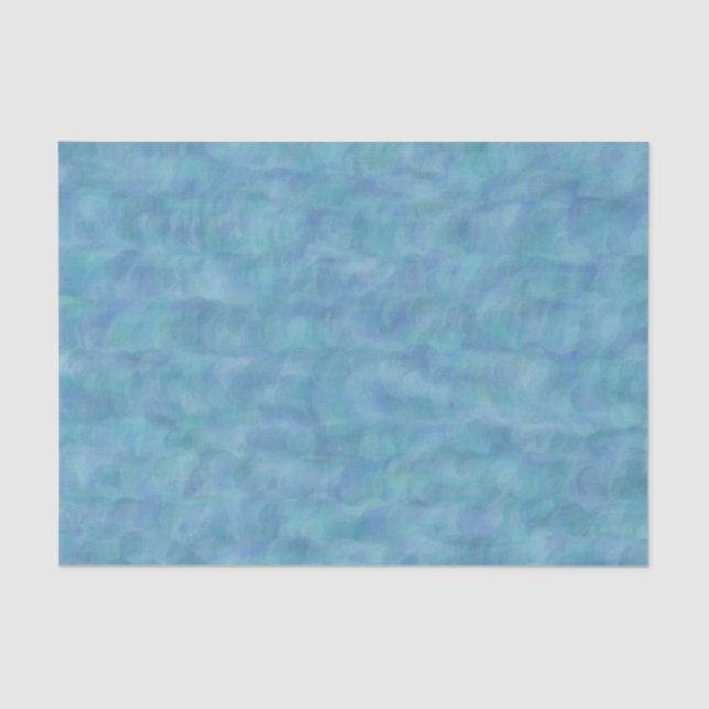 Papel De Seda Patrón sin soldadura de resumen verde azul (Anverso)