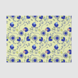 Papel De Seda Patrón sin soldadura floral