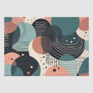 Papel De Seda Patrón sin soldadura mínimo abstracto - Geométrico