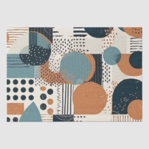 Papel De Seda Patrón sin soldadura mínimo abstracto - Geométrico