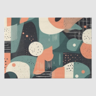Papel De Seda Patrón sin soldadura mínimo abstracto - Geométrico