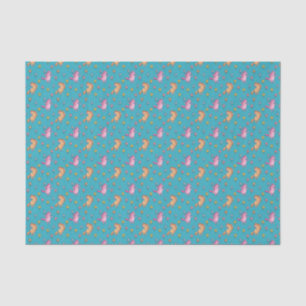 Papel De Seda Patrón singulares de Unicornios y flores de Bonito