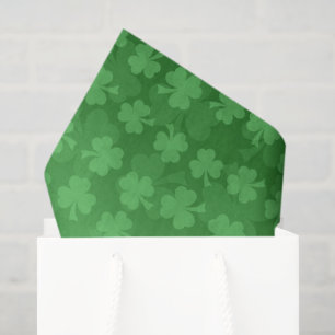 Papel De Seda Patrón sombrío verde del Día de San Patricio