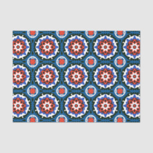 Papel De Seda Patrón Suzani con ornamento audaz