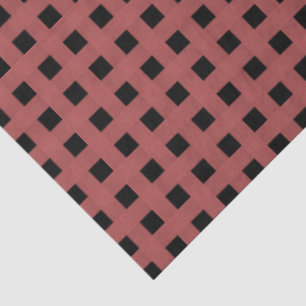 Papel De Seda Patrón tejido negro rosa