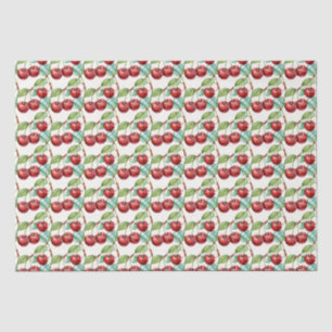 Papel De Seda Patrón temático Cute Cherry Vintage