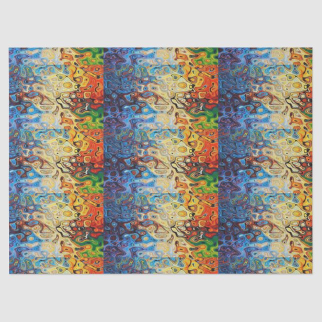 Papel De Seda Patrón texturizado abstracto (Anverso)