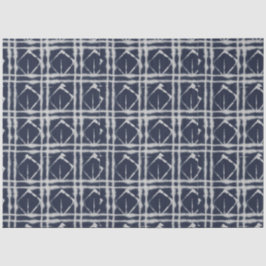 Papel De Seda Patrón tradicional de tinte de tinta azul