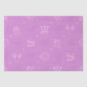 Papel De Seda Patrón transparente rosa romántico
