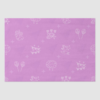 Papel De Seda Patrón transparente rosa romántico